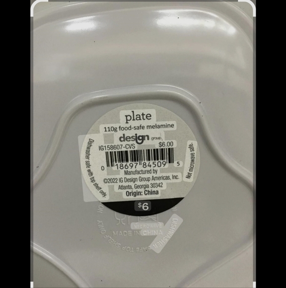 Skeleton Halloween Melamine Plate - Picture 6 of 6